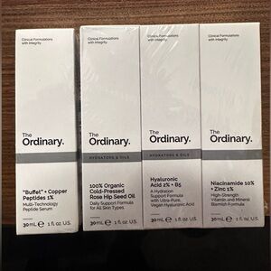 NEW The Ordinary 4 Bottles Face Serum Set! 4 x 30ml/1fl oz